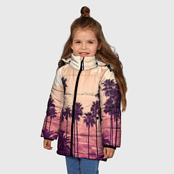 Куртка зимняя для девочки Los Angeles, цвет: 3D-черный — фото 2
