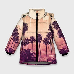 Куртка зимняя для девочки Los Angeles, цвет: 3D-светло-серый