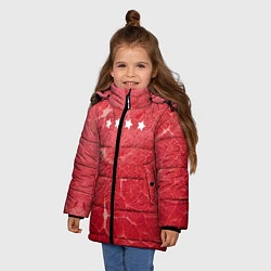 Куртка зимняя для девочки Мясо 100%, цвет: 3D-черный — фото 2
