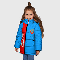 Куртка зимняя для девочки СССР: Blue Collection, цвет: 3D-красный — фото 2