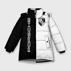 Куртка зимняя для девочки Porsche Design, цвет: 3D-светло-серый
