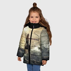 Куртка зимняя для девочки Tomb Raider, цвет: 3D-черный — фото 2
