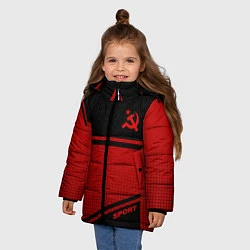 Куртка зимняя для девочки USSR: Black Sport, цвет: 3D-черный — фото 2