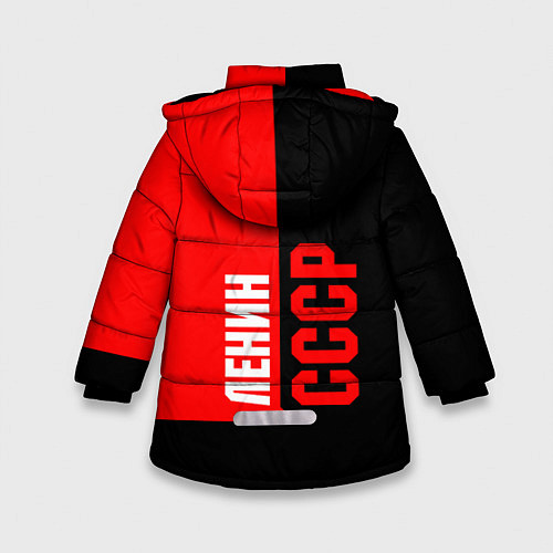 Зимняя куртка для девочки Хитрый Ленин / 3D-Красный – фото 2