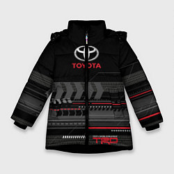 Куртка зимняя для девочки Toyota TRD, цвет: 3D-черный