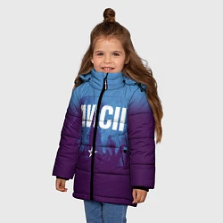 Куртка зимняя для девочки Avicii Star, цвет: 3D-черный — фото 2