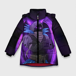 Куртка зимняя для девочки Violet Raven, цвет: 3D-красный