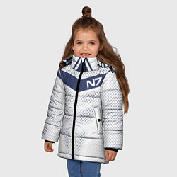 Куртка зимняя для девочки N7: White Armor, цвет: 3D-светло-серый — фото 2