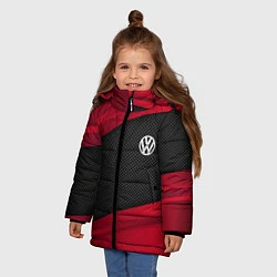 Куртка зимняя для девочки Volkswagen: Red Sport, цвет: 3D-черный — фото 2