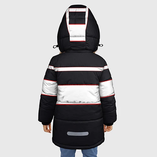 Зимняя куртка для девочки Honda Sport / 3D-Светло-серый – фото 4