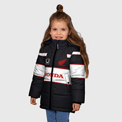 Куртка зимняя для девочки Honda Sport, цвет: 3D-красный — фото 2