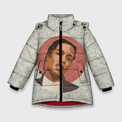 Куртка зимняя для девочки ASAP Rocky: Runrise, цвет: 3D-красный
