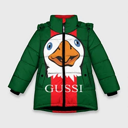 Куртка зимняя для девочки GUSSI Beak, цвет: 3D-черный