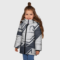 Куртка зимняя для девочки Team Liquid: Grey E-Sport, цвет: 3D-красный — фото 2