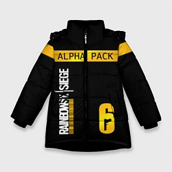 Куртка зимняя для девочки Rainbow Six Siege: Alpha Pack, цвет: 3D-черный
