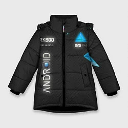 Куртка зимняя для девочки Detroit: Android RK800, цвет: 3D-черный