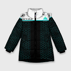 Куртка зимняя для девочки AX400: Detroit Human, цвет: 3D-черный