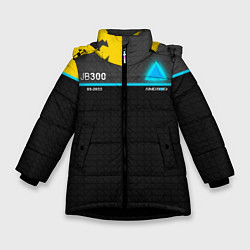 Куртка зимняя для девочки JB300 Android, цвет: 3D-черный