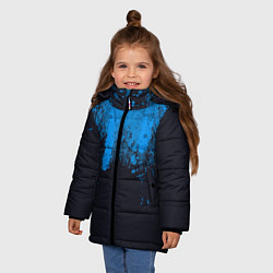 Куртка зимняя для девочки Android Blood: Blue, цвет: 3D-черный — фото 2
