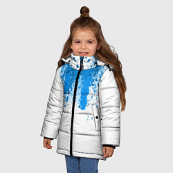 Куртка зимняя для девочки Android Blood: White, цвет: 3D-черный — фото 2