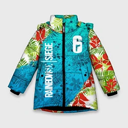 Куртка зимняя для девочки Rainbow Six: Sunsplash Pack, цвет: 3D-черный