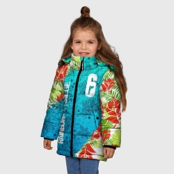 Куртка зимняя для девочки Rainbow Six: Sunsplash Pack, цвет: 3D-красный — фото 2
