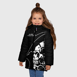 Куртка зимняя для девочки Ludens Kojima Productions, цвет: 3D-черный — фото 2