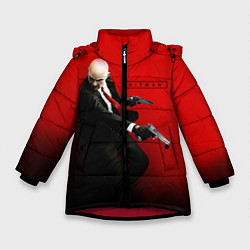 Куртка зимняя для девочки Hitman: Red Agent, цвет: 3D-красный