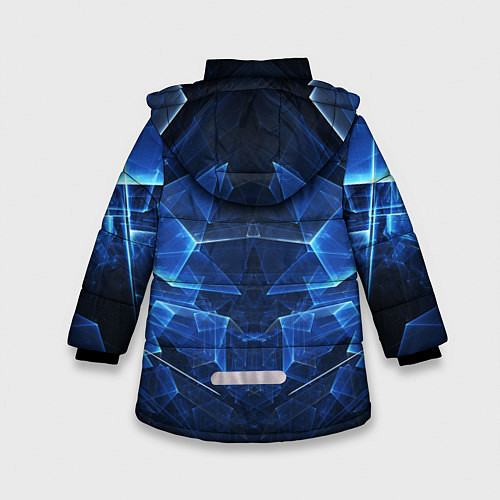 Зимняя куртка для девочки Mass Effect: Blue Armor N7 / 3D-Светло-серый – фото 2