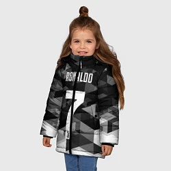 Куртка зимняя для девочки CRonaldo 7, цвет: 3D-черный — фото 2