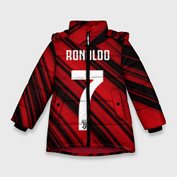 Куртка зимняя для девочки Ronaldo 7: Red Sport, цвет: 3D-красный