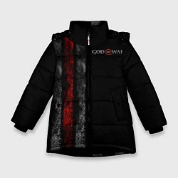 Куртка зимняя для девочки God of War: Black Style, цвет: 3D-черный