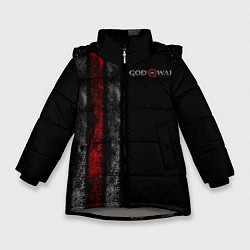 Куртка зимняя для девочки God of War: Black Style, цвет: 3D-светло-серый