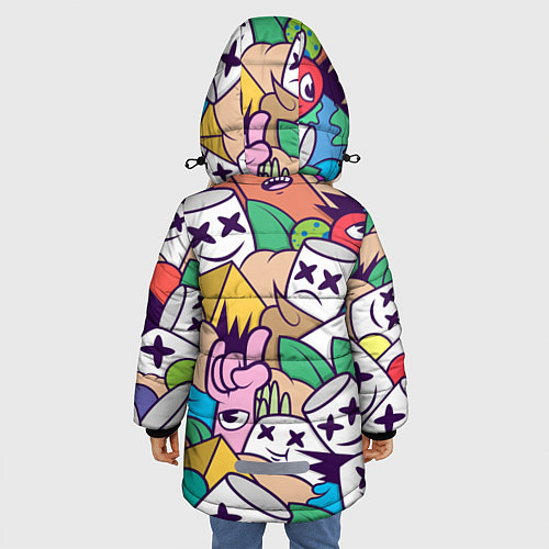 Зимняя куртка для девочки Marshmallow Colour / 3D-Светло-серый – фото 4