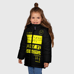 Куртка зимняя для девочки 21 Pilots: Jumpsuit, цвет: 3D-черный — фото 2