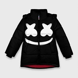 Зимняя куртка для девочки Marshmello: Black Face