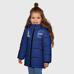 Куртка зимняя для девочки NASA: Special Form, цвет: 3D-красный — фото 2