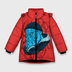 Куртка зимняя для девочки Jeembo Grime, цвет: 3D-черный