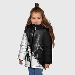Куртка зимняя для девочки The Last of Us: White & Black, цвет: 3D-черный — фото 2