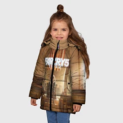 Куртка зимняя для девочки Far Cry 5, цвет: 3D-черный — фото 2