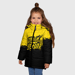 Куртка зимняя для девочки GLHF: Yellow Style, цвет: 3D-светло-серый — фото 2