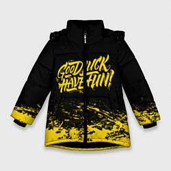 Куртка зимняя для девочки GLHF: Black Style, цвет: 3D-черный