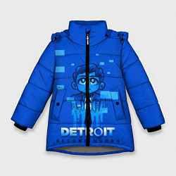 Куртка зимняя для девочки Detroit: Become Human, цвет: 3D-светло-серый