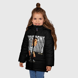 Куртка зимняя для девочки CR7JUVE, цвет: 3D-черный — фото 2