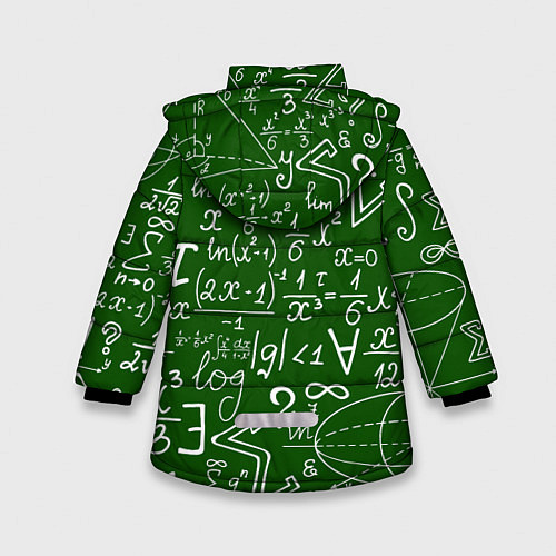 Зимняя куртка для девочки E=mc2: Green Style / 3D-Светло-серый – фото 2