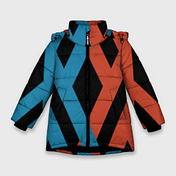 Куртка зимняя для девочки Darling in the Franxx, цвет: 3D-черный