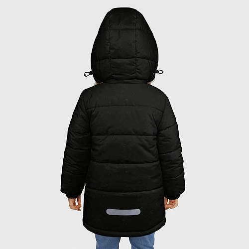 Зимняя куртка для девочки Морда Гориллы / 3D-Светло-серый – фото 4
