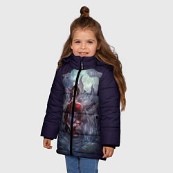 Куртка зимняя для девочки Ahri the Nine-Tailed Fox, цвет: 3D-черный — фото 2
