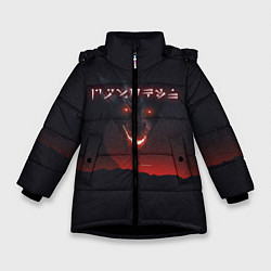 Куртка зимняя для девочки TES: Hell Dragon, цвет: 3D-черный