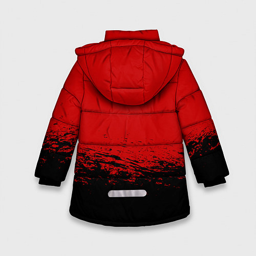 Зимняя куртка для девочки Red Dead Redemption II / 3D-Светло-серый – фото 2
